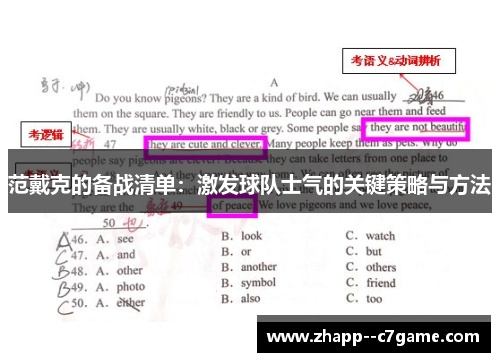 范戴克的备战清单：激发球队士气的关键策略与方法